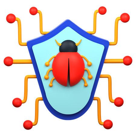 Seguridad antivirus  3D Icon