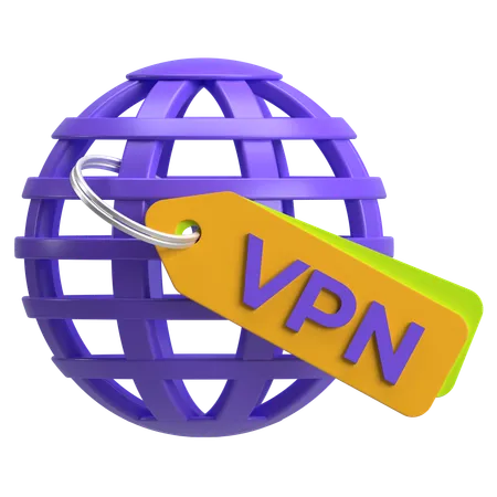 Seguridad VPN  3D Icon