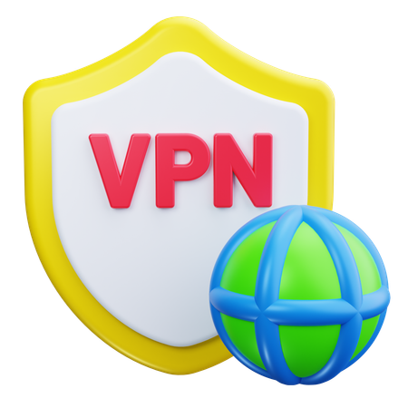 Seguridad VPN  3D Icon