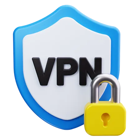 Seguridad VPN  3D Icon