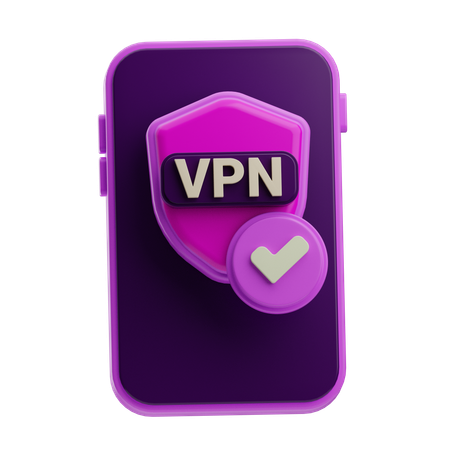 Seguridad VPN  3D Icon