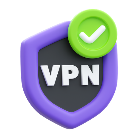 Seguridad VPN segura  3D Icon