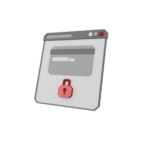 Seguridad Web  3D Icon