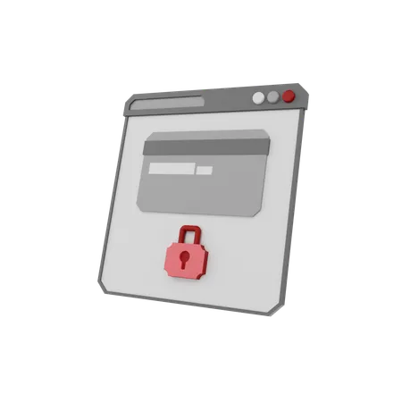 Seguridad Web  3D Icon