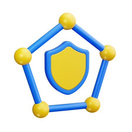 Seguridad Web  3D Icon