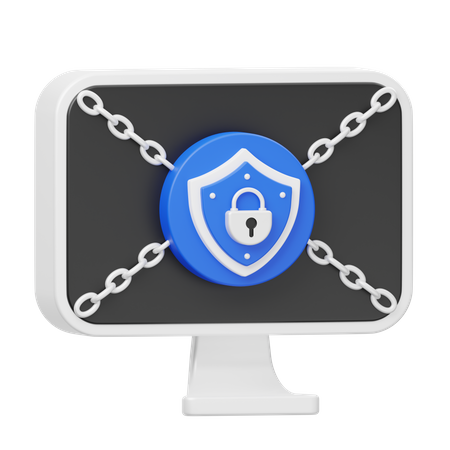 Seguridad Web  3D Icon