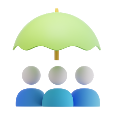 Seguro de negocio  3D Icon