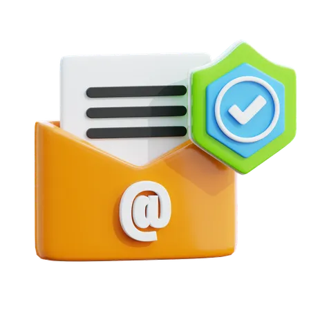 Correo de seguro  3D Icon