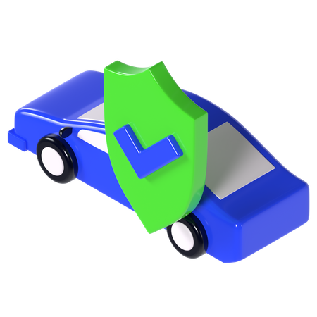 Seguro de automóvel  3D Icon