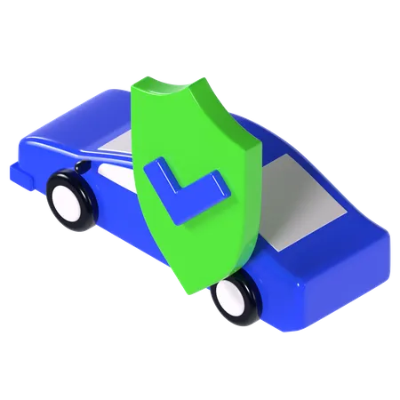 Seguro de automóvel  3D Illustration