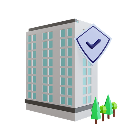 Seguro de construção  3D Icon