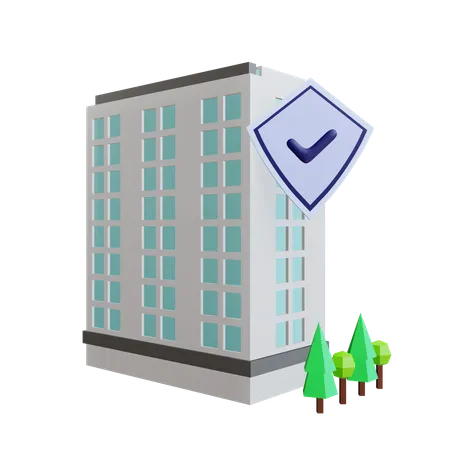 Seguro de construção  3D Icon