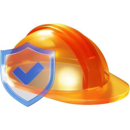 Seguro de construção  3D Icon