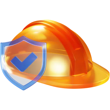 Seguro de construcción  3D Icon