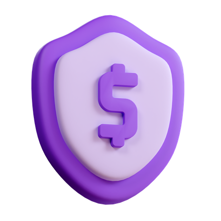 Seguro de dinero  3D Icon