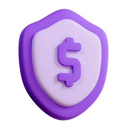 Seguro de dinero  3D Icon