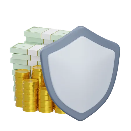 Seguro de dinero  3D Icon