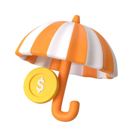 Seguro de dinero  3D Icon