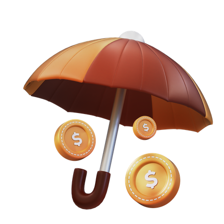 Seguro de dinero  3D Icon