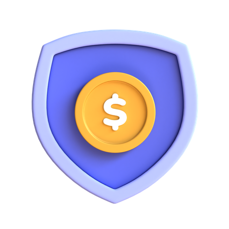 Seguro de dinero  3D Icon