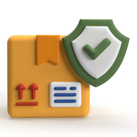 Seguro de entrega  3D Icon