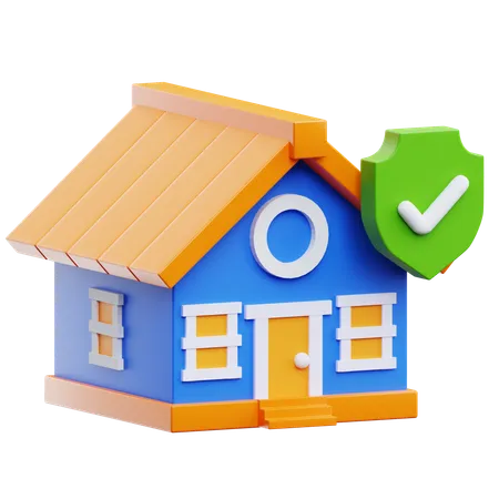 Seguro de hogar  3D Icon