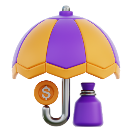 Seguro de inversión  3D Icon
