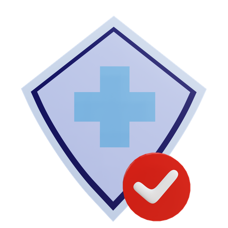 Seguro de salud  3D Icon