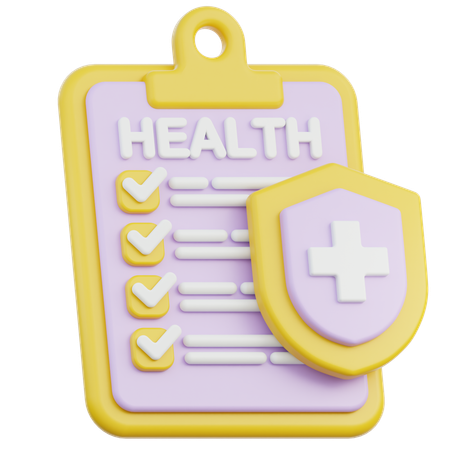 Seguro de salud  3D Icon