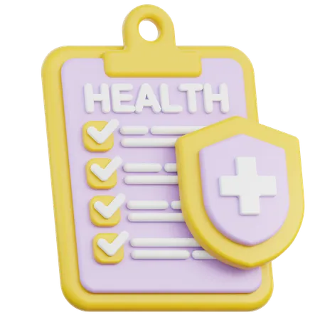 Seguro de salud  3D Icon