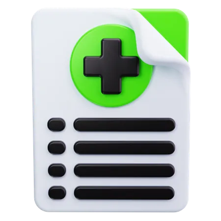 Seguro de salud  3D Icon