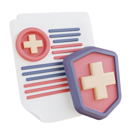 Seguro de salud  3D Icon