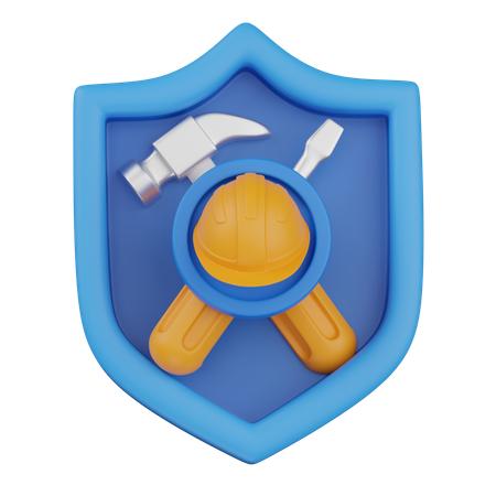 Seguro de trabajador  3D Icon