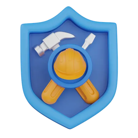 Seguro de trabajador  3D Icon