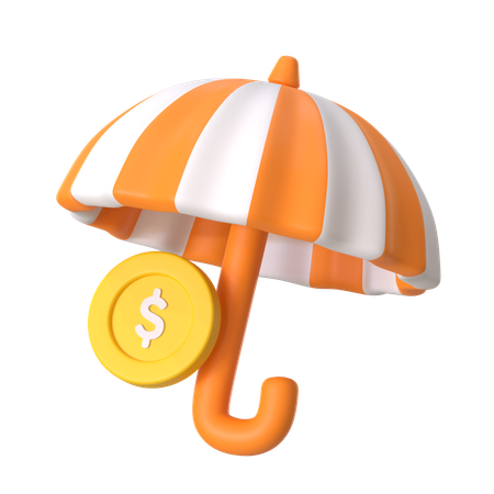 Seguro de dinheiro  3D Icon