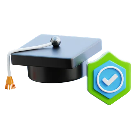 Seguro educativo  3D Icon