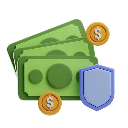 Seguro financeiro  3D Icon