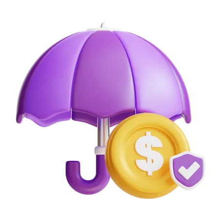 Seguro financeiro  3D Icon