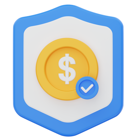 Seguro financeiro  3D Icon