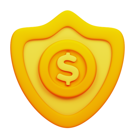 Seguro financeiro  3D Icon