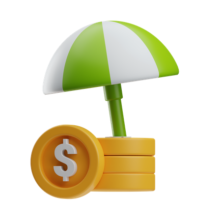 Seguro financeiro  3D Icon