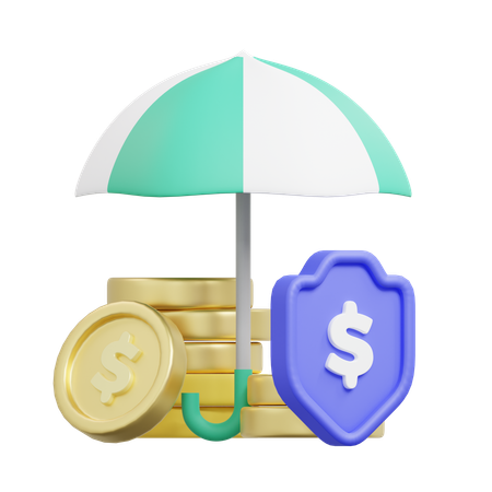Seguro financeiro  3D Icon