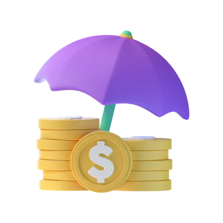Seguro financeiro  3D Icon