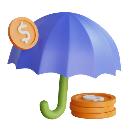 Seguro financeiro  3D Icon