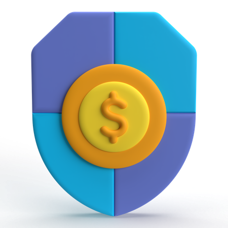 Seguro financeiro  3D Icon