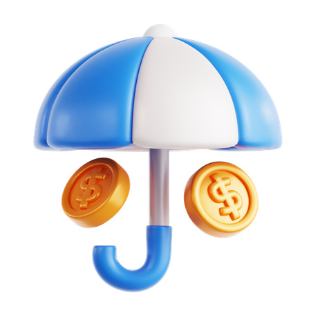 Seguro financiero  3D Icon