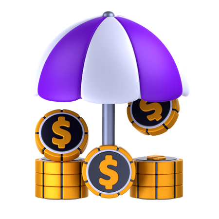 Seguro financiero  3D Icon