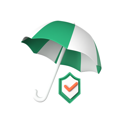 Seguro guarda-chuva  3D Icon