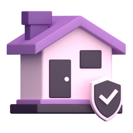 Seguro de hogar  3D Icon