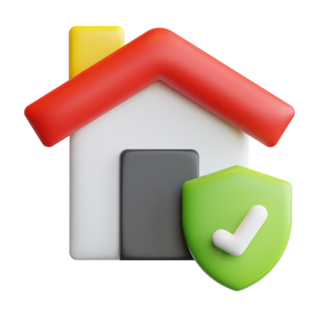 Seguro de hogar  3D Icon